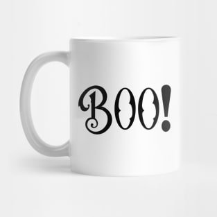 Boo! Retro Vintage Halloween Typography Mug